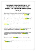 BUILDER&rsquo;S LICENSE EXAM&vert;QUESTIONS AND 100&percnt; CORRECT WELL DETAILED ANSWERS&vert;LATEST UPDATE&excl;&excl;&excl;&excl;2025&sol;2026&vert;GUARANTEED PASS&vert;GRADED A&plus;&vert;VERIFIED