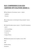 BLEA COMPREHENSIVE EXAM 2026 QUESTIONS WITH SOLUTIONS GRADED A&plus;