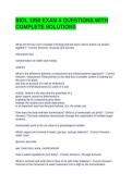 BIOL 1050 EXAM 4 QUESTIONS WITH COMPLETE SOLUTIONS