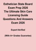 Esthetician State Board Exam Prep 2026 PDF &vert; The Ultimate Skin Care Guide