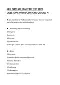 MED SURG 201 PRACTICE TEST 2026 QUESTIONS WITH SOLUTIONS GRADED A&plus;