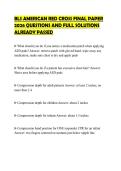 BLS AMERICAN RED CROSS FINAL PAPER 2026 QUESTIONS AND FULL SOLUTIONS ALREADY PASSED