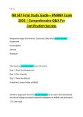 NR 547 PMHNP Final Exam Study Guide 2026 &ndash; Depression & Mood Disorder Review