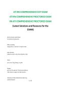 ATI RN Comprehensive Exit Exam &ndash; ATI RN Comprehensive Proctored Exam&comma; Nursing Program&comma; Academic Year Unspecified &ndash; Latest solutions and exam preparation resource