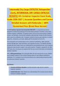 Intermodal Dry Cargo CNTR - INSPECTION EXAM STUDY GUIDE 2026-2027 ACCURATE QUESTIONS AND CORRECT DETAILED ANSWERS WITH RATIONALES &vert;&vert; 100&percnt; GUARANTEED PASS <BRAND NEW VERSION>