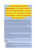 ICC Special Inspector General Requirements - INSPECTION EXAM STUDY GUIDE 2026-2027 ACCURATE QUESTIONS AND CORRECT DETAILED ANSWERS WITH RATIONALES &vert;&vert; 100&percnt; GUARANTEED PASS <BRAND NEW VERSION>