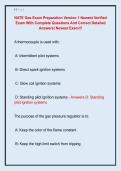 NATE Gas Exam Preparation Version 1 Newest Verified  Exam With Complete Questions And Correct Detailed  Answers&vert; Newest Exam&excl;&excl;&excl;
