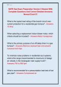 NATE Gas Exam Preparation Version 2 Newest With  Complete Questions And Correct Detailed Answers&vert;  Newest Exam&excl;&excl;&excl;&excl; 