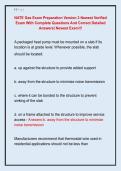 NATE Gas Exam Preparation Version 3 Newest Verified  Exam With Complete Questions And Correct Detailed  Answers&vert; Newest Exam&excl;&excl;&excl; 