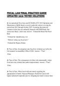 FISCAL LAW FINAL PRACTICE GUIDE UPDATED 2026 TESTED SOLUTIONS