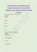 NSG3100 EXAM 1- FUNDAMENTALS OF NURSING &vert; QUESTIONS AND VERIFIED ANSWERS &vert; 100&percnt; CORRECT 2025&sol;2026 &vert; GRADE A&plus;&vert; GALEN