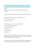 ASU EXAM 2 BIO 182 Anatomy & Physiology Complete Final Exam Review Guide With Practice Questions And Verified Answers &lpar;2025&ndash;2026&rpar;