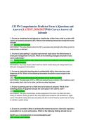 ATI PN Comprehensive Predictor Form A &vert;Questions and  Answers&vert; LATEST&comma; 2026&sol;2027&vert;With Correct Answers &  lationale