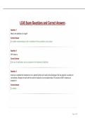 LCAS Exam Questions and Correct Answers&period;