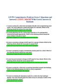 ATI PN Comprehensive Predictor Form C &vert;Questions and  Answers&vert; LATEST&comma; 2026&sol;2027With Correct Answers &  Rationale