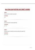 NHA CCMA Exam&comma; Medical Assistant Certification&comma; NHA CCMA Test Bank Questions & Certified Answers