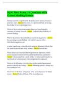 N580 Final Exam 110 Questions With Correct Marking Scheme&vert; Verified