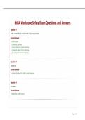 IMSA Workzone Safety Exam Questions and Answers