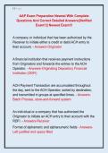 AAP Exam Preparation Newest With Complete  Questions And Correct Detailed Answers&vert;&vert;Verified  Exam&excl;&excl;&vert;&vert; Newest Exam&excl;&excl;&excl; 