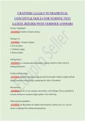 CHAPTERS 1&comma;2&comma;3&comma;16&comma;17 FUNDAMENTAL CONCEPTS & SKILLS FOR NURSING TEST LATEST 2025&sol;2026 WITH VERIFIED ANSWERS