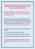 AANP Board Final Exam Preparation Version 1 Newest  Verified Exam With Complete Questions And Correct  Detailed Answers&vert; Newest Exam&excl;&excl;&excl; 