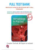 Test Bank &ndash; Hematology in Practice 3rd Edition &vert; Betty Ciesla &vert; ISBN&colon;9780803668249 &vert; All Chapters 1&ndash;21 &vert; Latest Edition