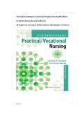  Contemporary Practical&sol;Vocational Nursing 9th Edition by Corinne Kurzen&comma; Anna LaVon Barrett &vert;All Chapters &lpar;1-16&rpar; &vert; Expert Verified Answers with Rationales &vert; Graded A&plus; complete Test Bank 