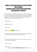 AHIMA CCA EXAM&vert;QUESTIONS AND 100&percnt; CORRECT WELL DETAILED ANSWERS&vert;LATEST&excl;&excl;&excl;&excl;&excl;2025&sol;2026&vert;GUARANTEED PASS&vert;GRADED A&plus;&vert;VERIFIED