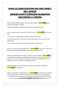 AHIMA CCS EXAM&vert;QUESTIONS AND 100&percnt; CORRECT WELL DETAILED ANSWERS&vert;LATEST&excl;&excl;&excl;&excl;&excl;2025&sol;2026&vert;GUARANTEED PASS&vert;GRADED A&plus;&vert;VERIFIED