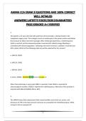 AHIMA CCA EXAM 3&vert;QUESTIONS AND 100&percnt; CORRECT WELL DETAILED ANSWERS&vert;LATEST&excl;&excl;&excl;&excl;&excl;2025&sol;2026&vert;GUARANTEED PASS&vert;GRADED A&plus;&vert;VERIFIED