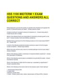HSS 1100 MIDTERM 1 EXAM QUESTIONS AND ANSWERS ALL CORRECT