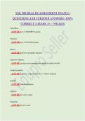 NSG 500 HEALTH ASSESSMENT EXAM 3 &vert; QUESTIONS AND VERIFIED ANSWERS &vert; 100&percnt; CORRECT &vert; GRADE A&plus; &ndash; WILKES