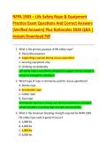 NFPA 1983 &ndash; Life Safety Rope & Equipment  Practice Exam Questions And Correct Answers  &lpar;Verified Answers&rpar; Plus Rationales 2026 Q&A &vert;  Instant Download Pdf 