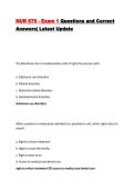 NUR 670 - Exam 1 Questions and Correct Answers&vert; Latest Update