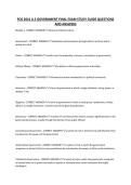 POS 2041 U&period;S GOVERNMENT FINAL EXAM STUDY GUIDE QUESTIONS AND ANSWERS