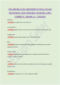 NSG 500 HEALTH ASSESSMENT FINAL EXAM&vert; QUESTIONS AND VERIFIED ANSWERS &vert; 100&percnt; CORRECT &vert; GRADE A&plus; &ndash; WILKES