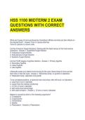 HSS 1100 MIDTERM 2 EXAM QUESTIONS WITH CORRECT ANSWERS