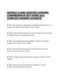 GEORGIA CLAIMS ADJUSTER LICENSING COMPREHENSIVE TEST PAPER 2026 COMPLETE ANSWERS ACCURATEGEORGIA CLAIMS ADJUSTER LICENSING COMPREHENSIVE TEST PAPER 2026 COMPLETE ANSWERS ACCURATEGEORGIA CLAIMS ADJUSTER LICENSING COMPREHENSIVE TEST PAPER 2026 COMPLETE ANSW