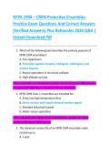 NFPA 1994 &ndash; CBRN Protective Ensembles  Practice Exam Questions And Correct Answers  &lpar;Verified Answers&rpar; Plus Rationales 2026 Q&A &vert;  Instant Download Pdf