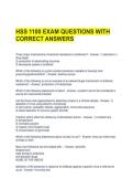 HSS 1100 EXAM QUESTIONS WITH CORRECT ANSWERS