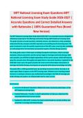 MFT National Licensing Exam Questions - MFT LICENSING EXAM STUDY GUIDE 2026-2027 ACCURATE QUESTIONS AND CORRECT DETAILED ANSWERS WITH RATIONALES &vert;&vert; 100&percnt; GUARANTEED PASS <BRAND NEW VERSION>