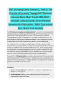 MFT Licensing - MFT LICENSING EXAM STUDY GUIDE 2026-2027 ACCURATE QUESTIONS AND CORRECT DETAILED ANSWERS WITH RATIONALES &vert;&vert; 100&percnt; GUARANTEED PASS <BRAND NEW VERSION>