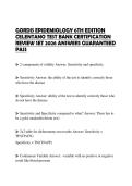 GORDIS EPIDEMIOLOGY 6TH EDITION CELENTANO TEST BANK CERTIFICATION REVIEW SET 2026 ANSWERS GUARANTEED PASS
