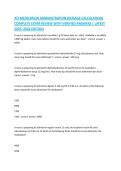 ATI MEDICATION ADMINISTRATION &lpar;DOSAGE CALCULATION&rpar; COMPLETE EXAM REVIEW WITH VERIFIED ANSWERS &vert; LATEST 2025&ndash;2026 EDITION