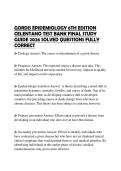 GORDIS EPIDEMIOLOGY 6TH EDITION CELENTANO TEST BANK FINAL STUDY GUIDE 2026 SOLVED QUESTIONS FULLY CORRECT
