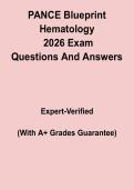 PANCE Blueprint&colon; Hematology 2026 PDF &vert; PA Exam Study Guide