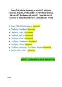 Orofacial SEM II Final Review & Orofacial 2 Final Exam 2026&sol;2027 &ndash; Teacher-Based Study Guide