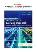 TEST BANK FOR BURNS AND GROVE'S THE PRACTICE OF NURSING RESEARCH&colon; APPRAISAL&comma; SYNTHESIS&comma; AND GENERATION OF EVIDENCE 9TH EDITION LATEST VERSION 2025&sol;2026 &lbrack;A&plus;&rsqb; BY JENNIFER R&period; GRAY PHD RN FAAN &lpar;AUTHOR&rpar;&comma; SUSAN K&period; GROVE PHD RN ANP-BC GNP-BC &lpar;AUTHOR&rpar;