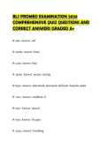 BLS PROMED EXAMINATION 2026 COMPREHENSIVE QUIZ QUESTIONS AND CORRECT ANSWERS GRADED A&plus;