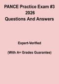 PANCE Practice Exam 3 2026 PDF &vert; Physician Assistant Mock Test